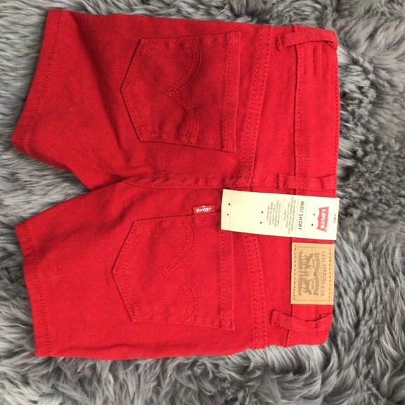 Levi's | Girl's Midi Short | Red | Various Sizes - Picture 2 of 4
